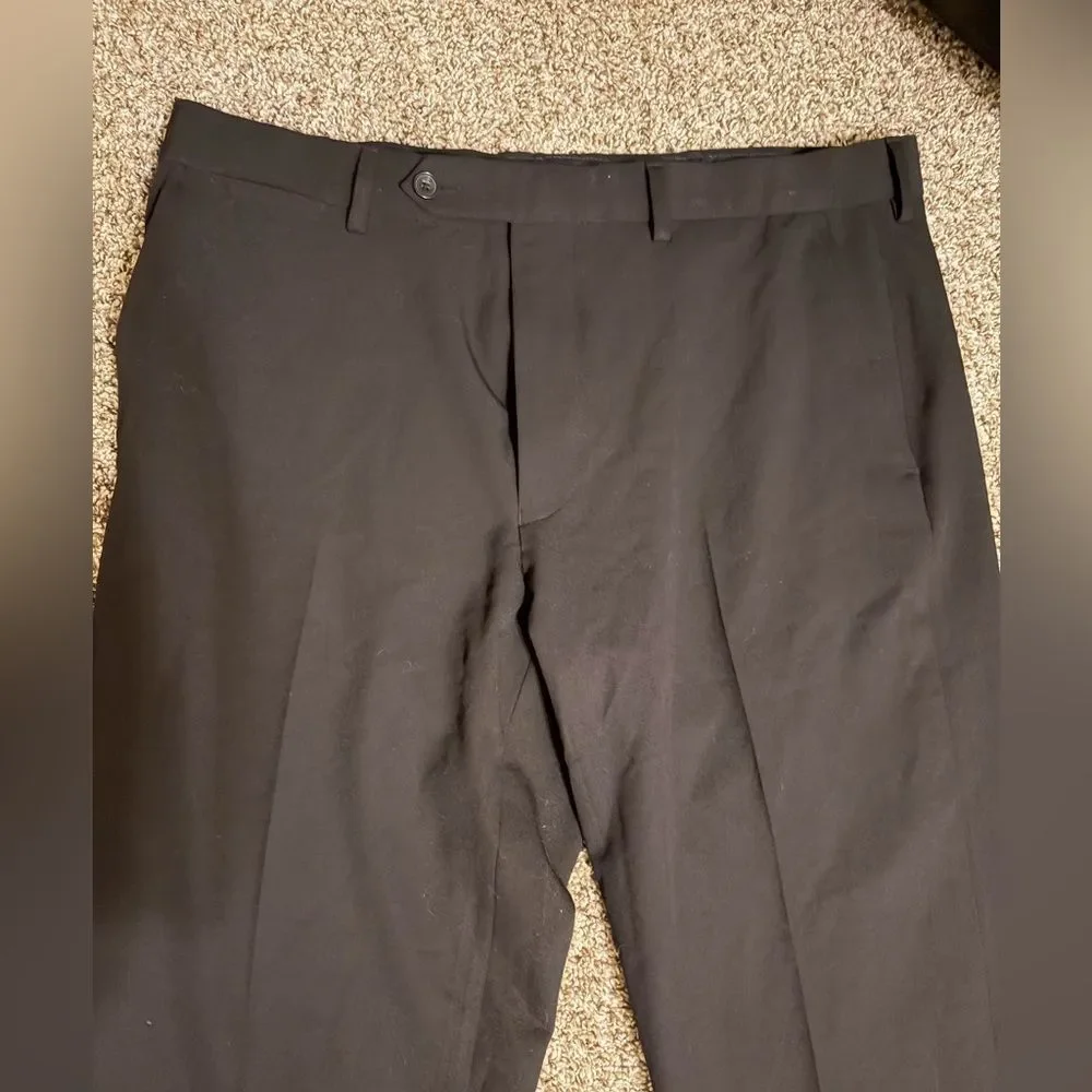 NAUTICA Men’s Dress Pants Size 36x32 | Black | Modern Fit | Bi-Stretch Fabric